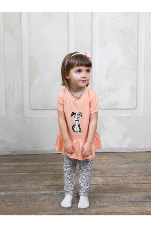 Детская пижама для девочек "Индефини" (Арт.954000-1003GTD)