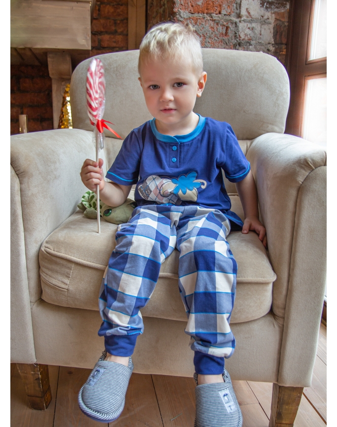 Детская пижама для мальчиков "Индефини" (Арт.981100-1027BTD)