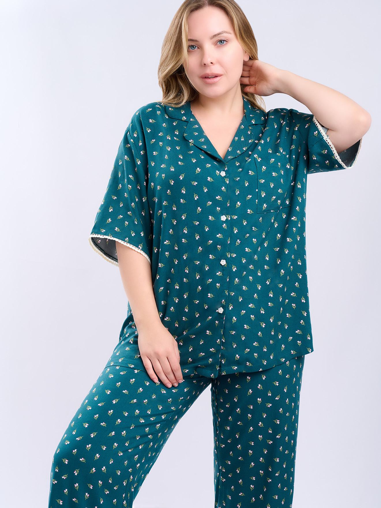 Женская пижама зеленая (Арт. 5133TBC)