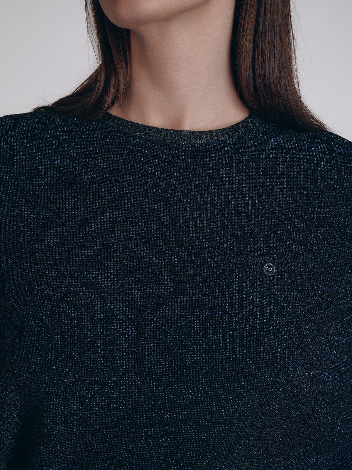 Женская кофта тёмно-синего цвета (Арт. 5224TBC)