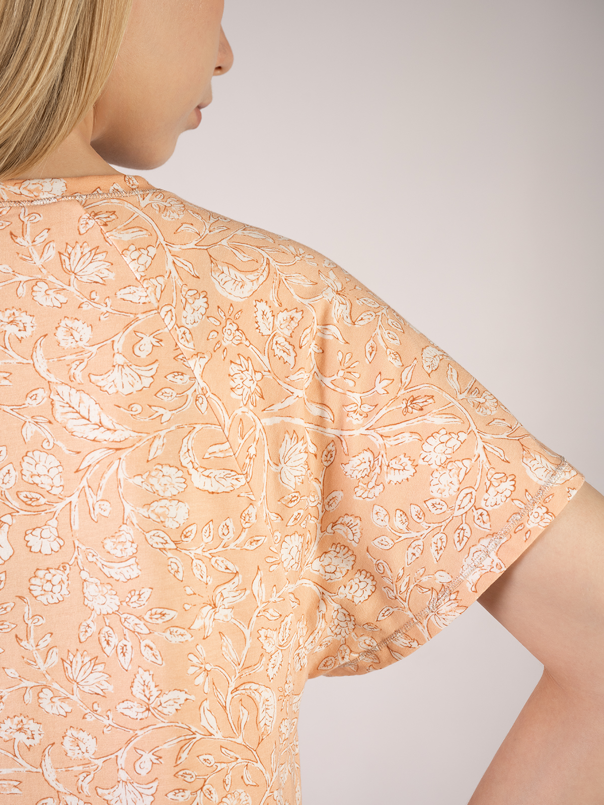 Женская персиковая бамбуковая сорочка (Арт. 5060SDX)