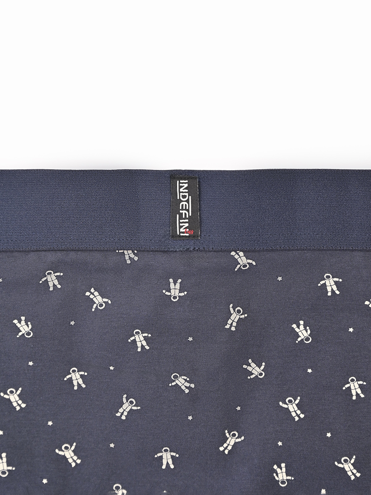 Трусы боксеры из хлопка синие с принтом (Арт. 5076MUG)