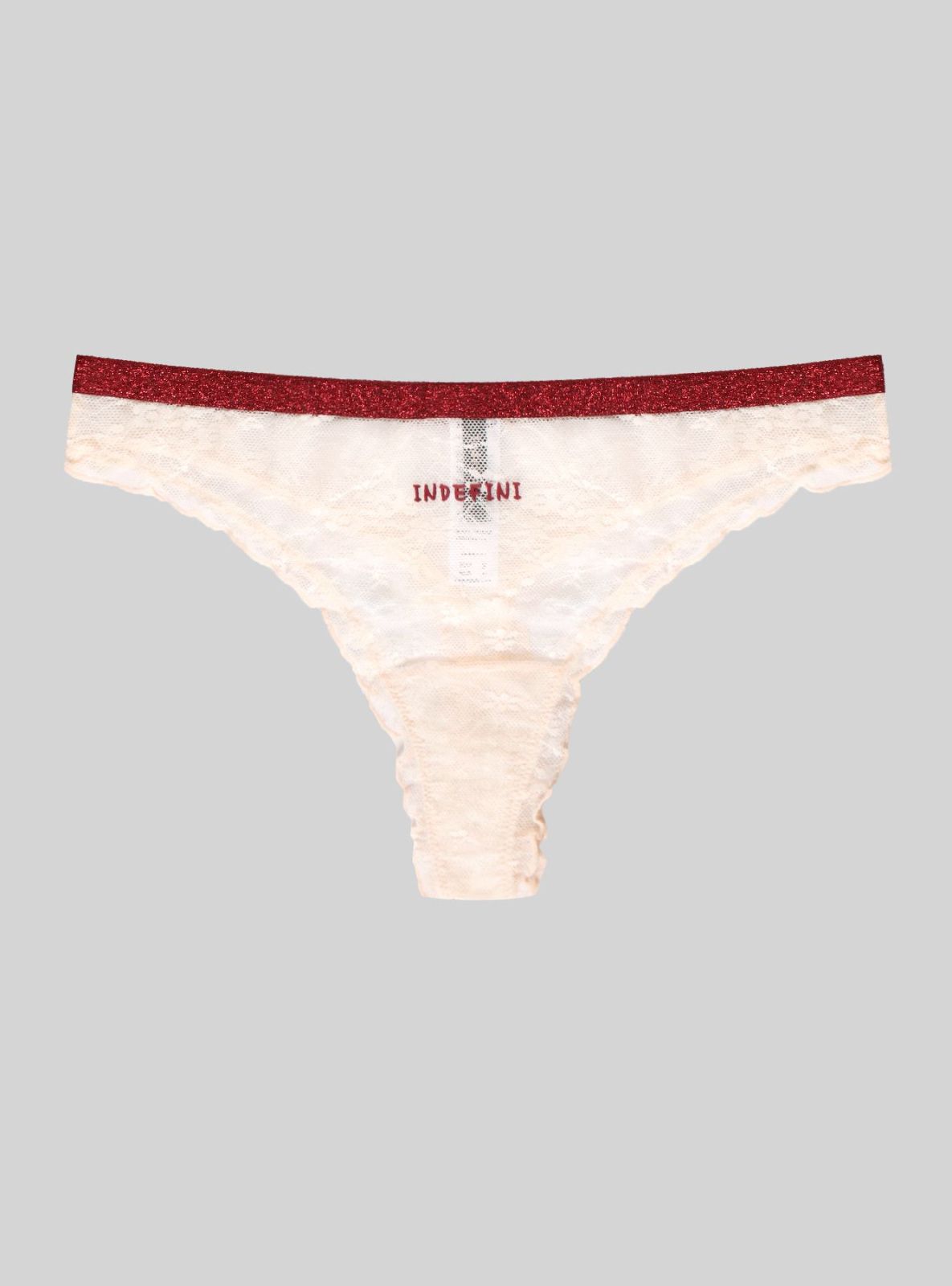 Стринги кружевные с сеткой  Indefini (Арт. 1012LDS)