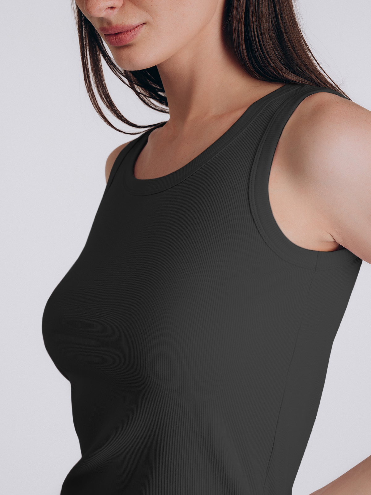 Женская черная базовая майка (Арт. 5104TDJ)