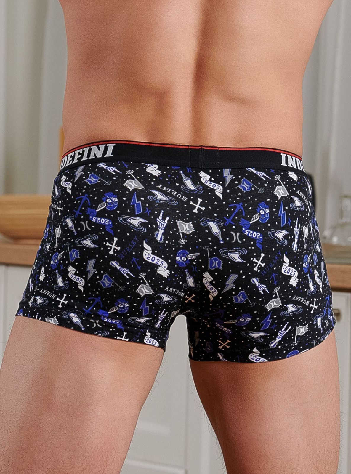 Трусы боксеры из хлопка Indefini (Арт.631000-3014MUF)