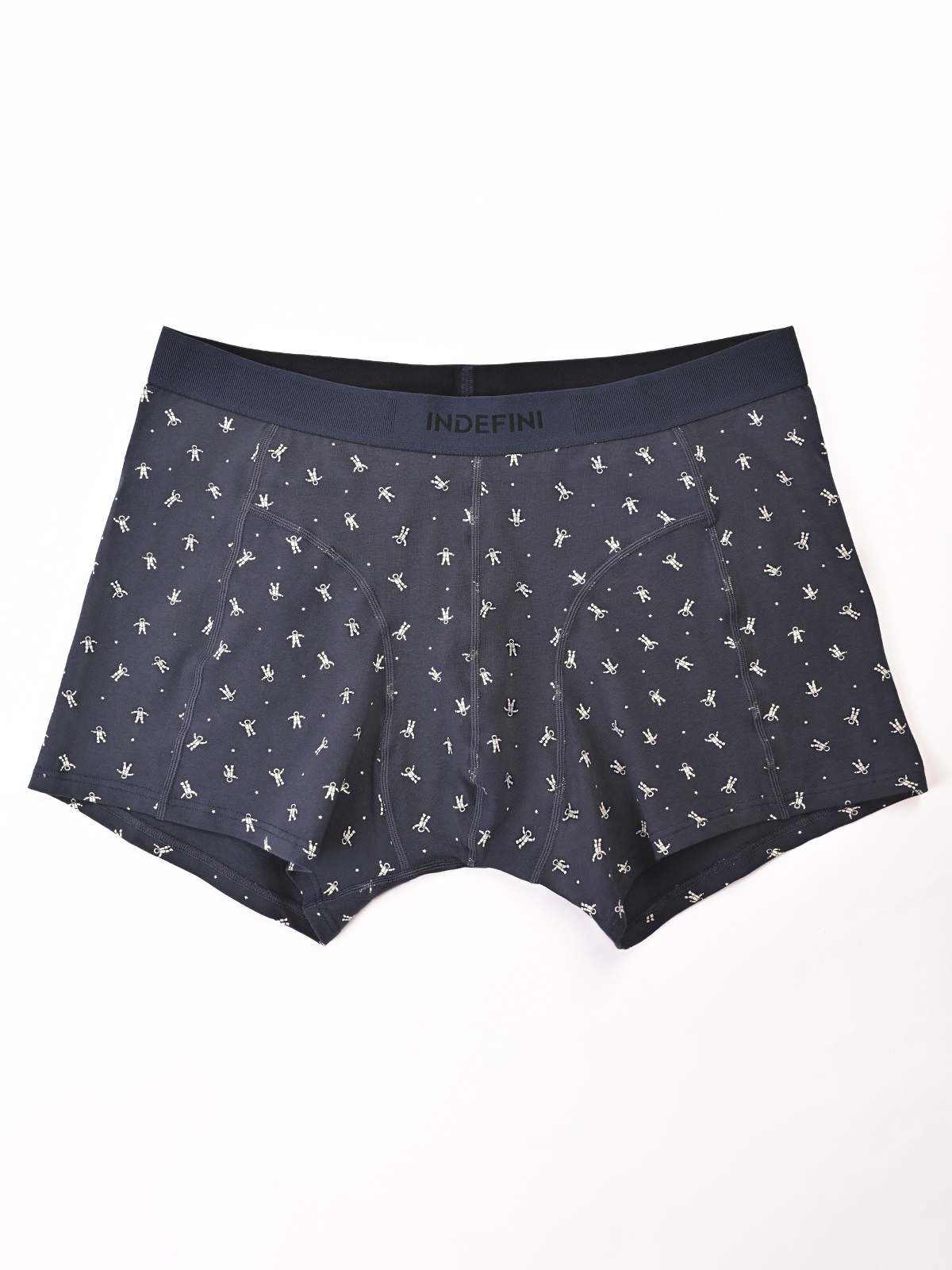 Трусы боксеры из хлопка синие с принтом (Арт. 5076MUG)