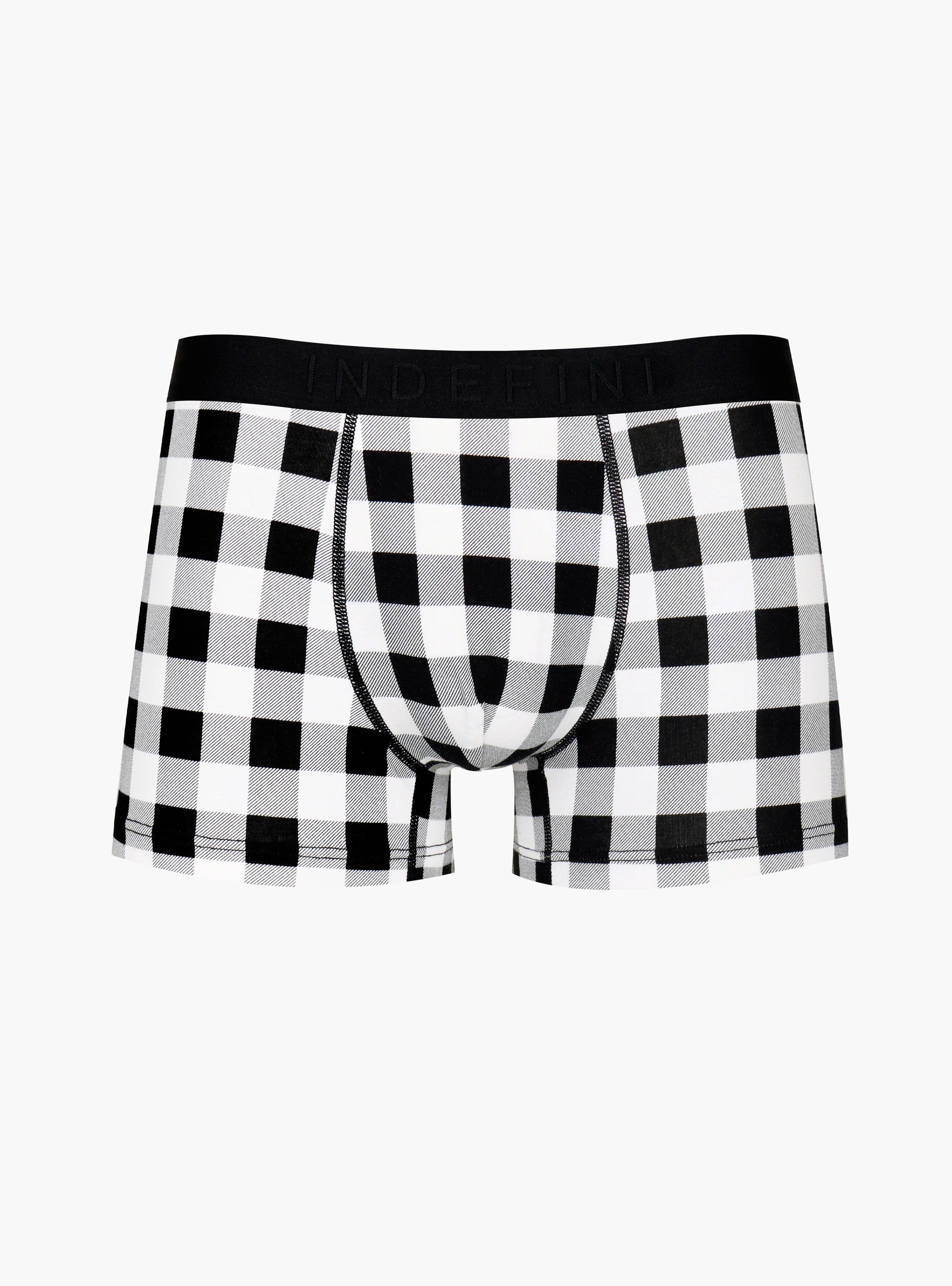 Трусы боксеры в клетку из хлопка (Арт. 4031MUG)