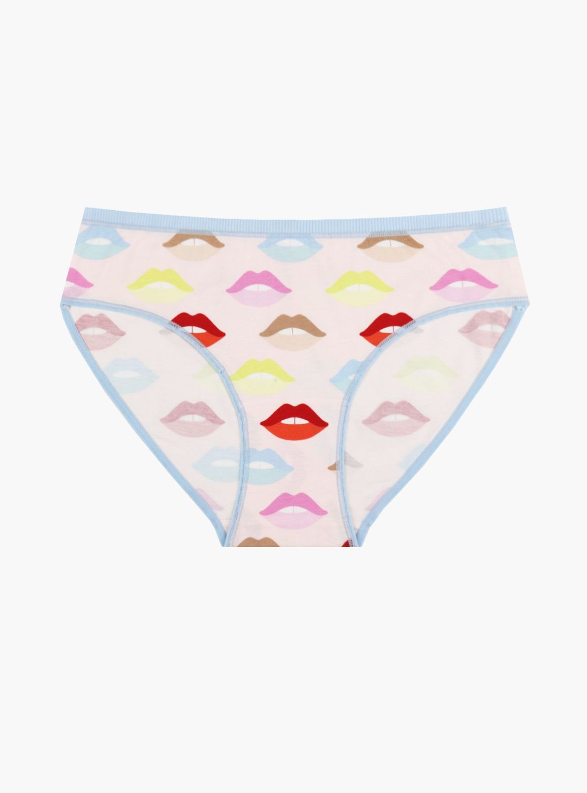 Трусы-слипы с принтом «Поцелуи» Indefini (Арт.124000-3037LUF)