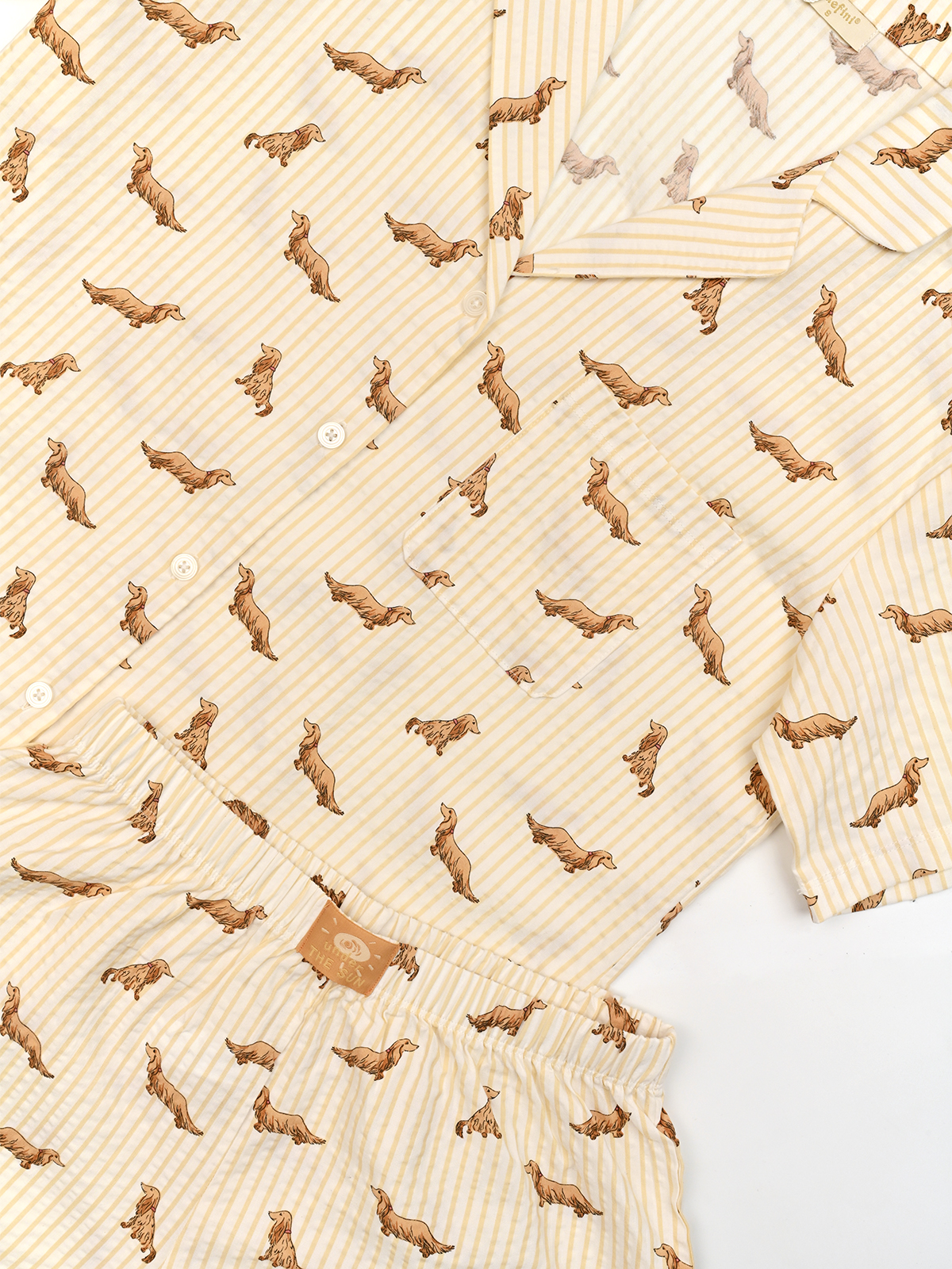 Пижама из вискозы и хлопка с принтом (Арт. 5246TBD)