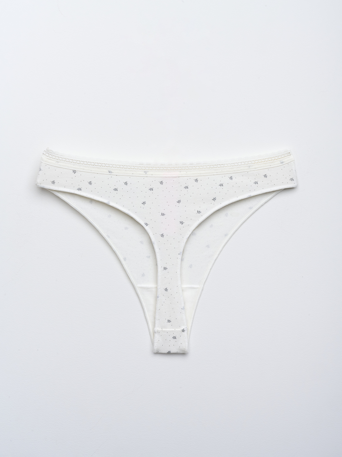 Стринги белые из хлопка (Арт. 5303LDF)