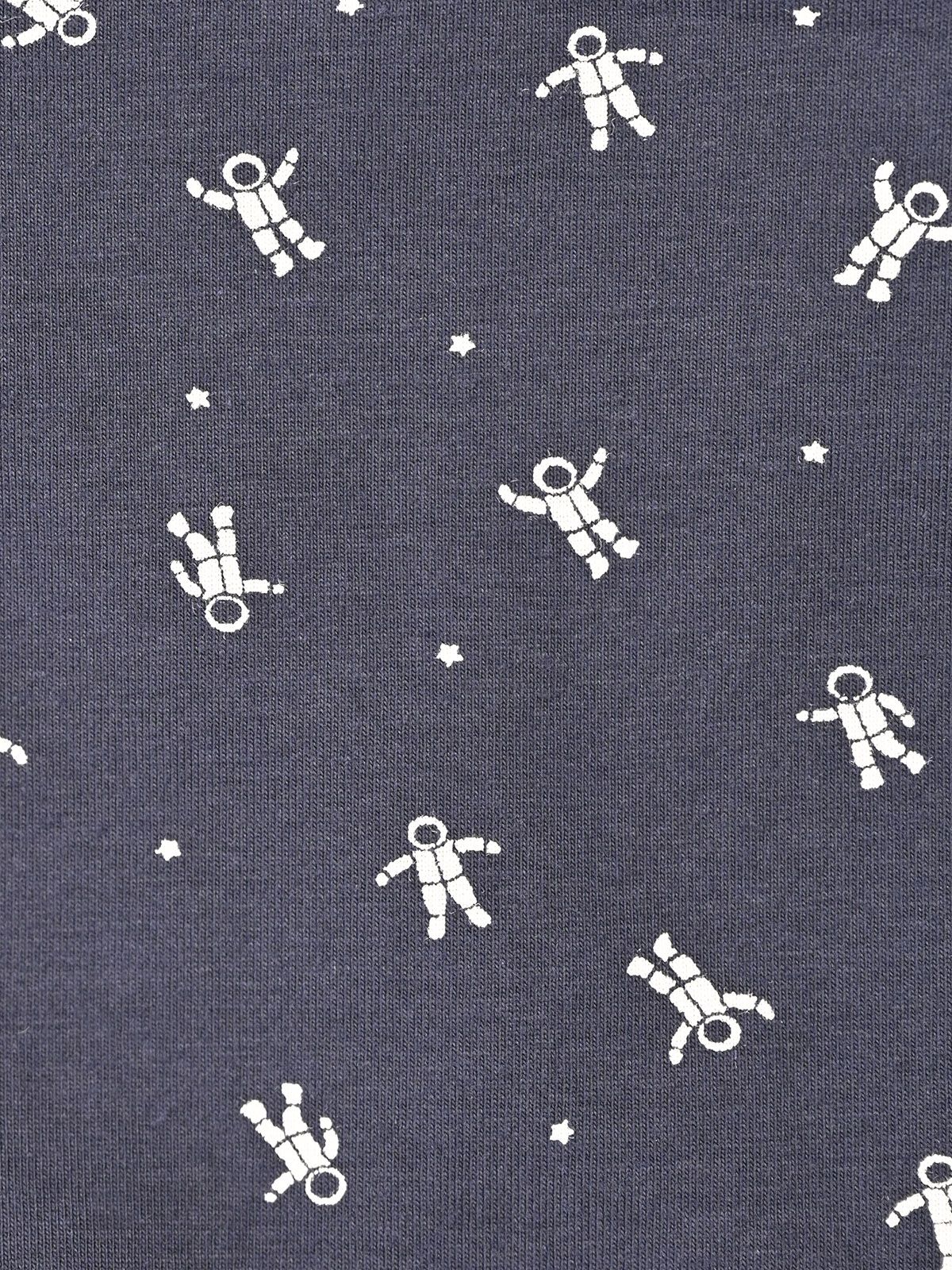 Трусы боксеры из хлопка синие с принтом (Арт. 5076MUG)