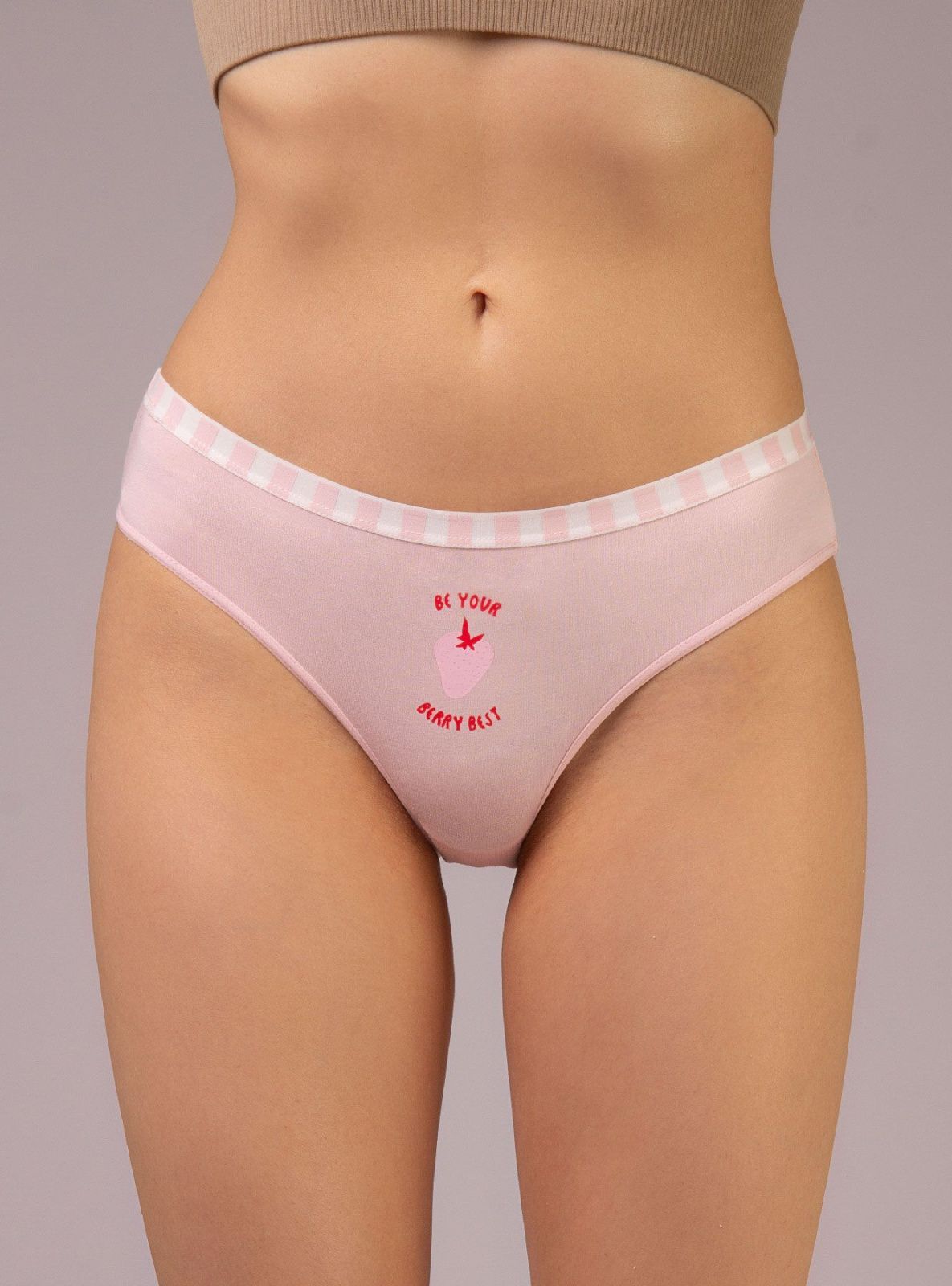 Трусы слипы из бамбука розовые Indefini (Арт.124000-2217LUF)