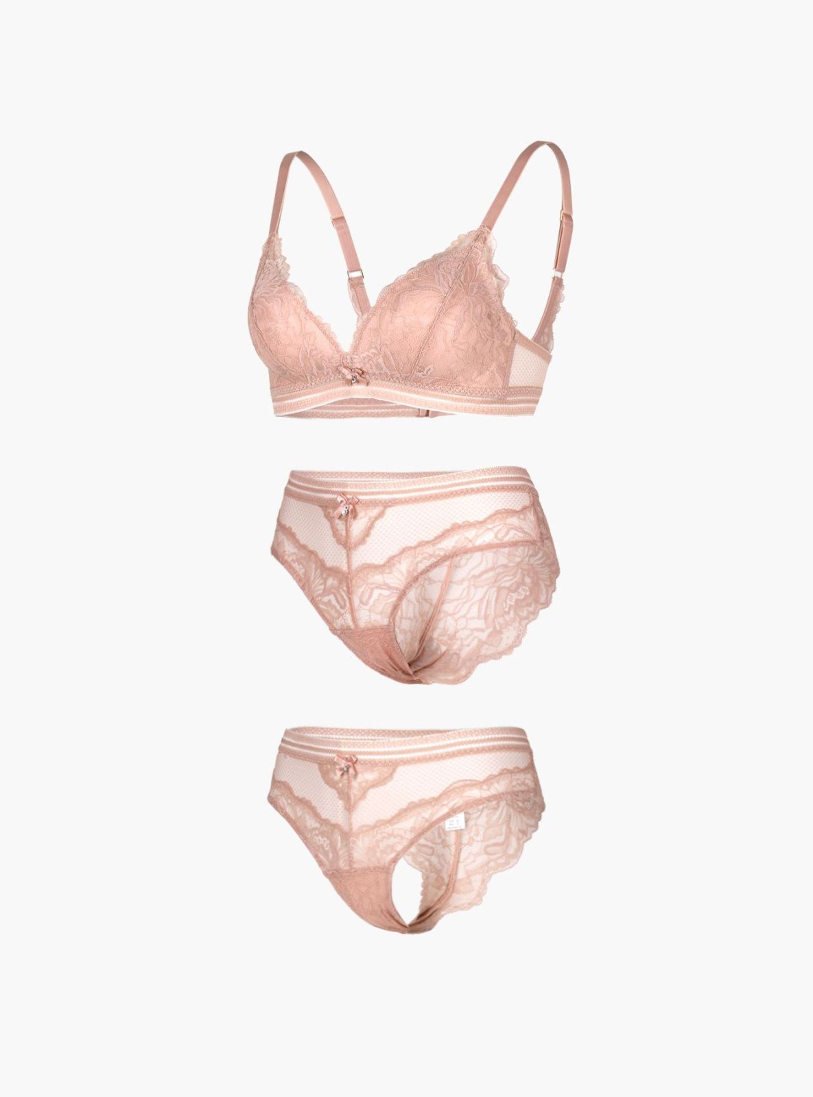 Комплект нижнего белья с кружевом Indefini (2038WXY)
