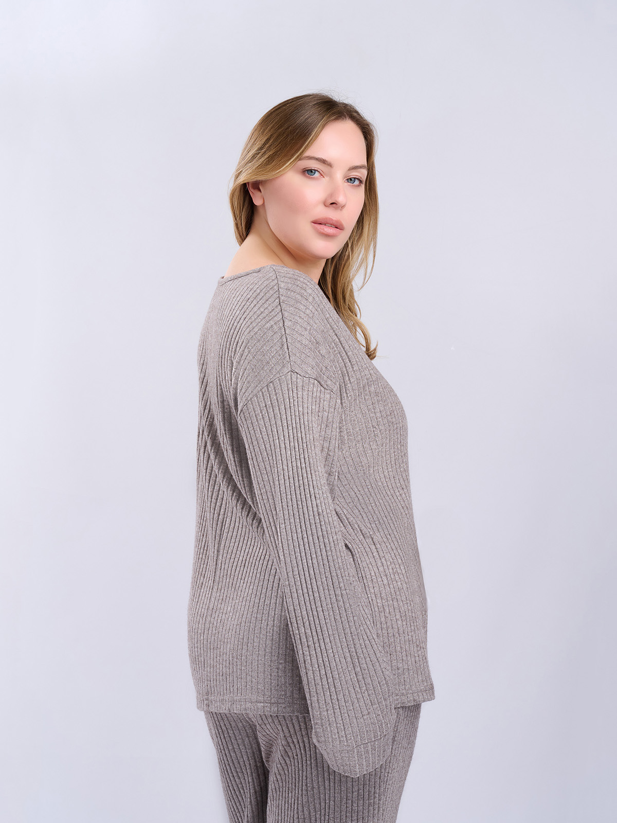 Женская пижама indefini серого цвета (Арт. 5097TCC)