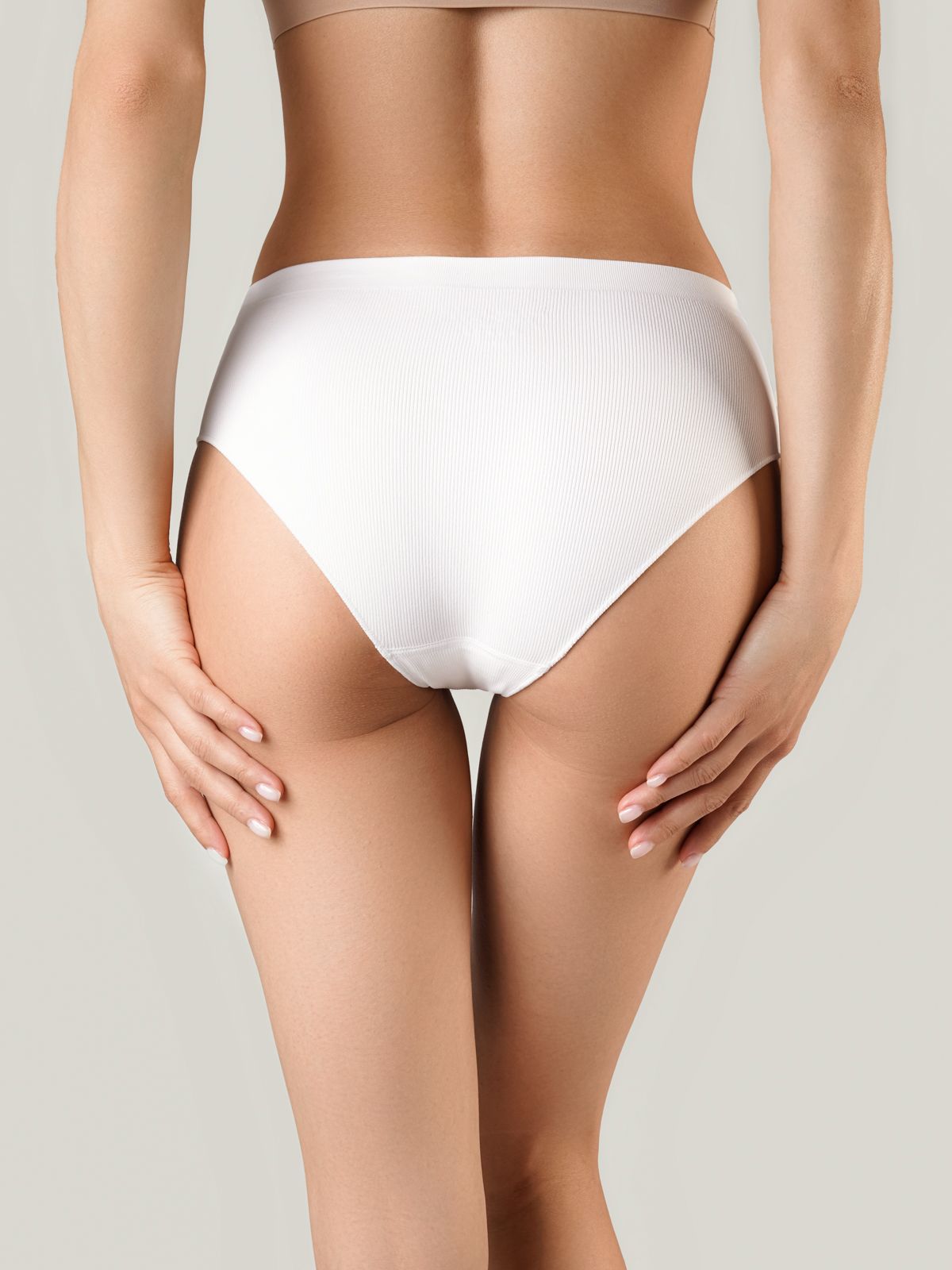 Трусы слипы в рубчик белые (Арт. 4062WUV)