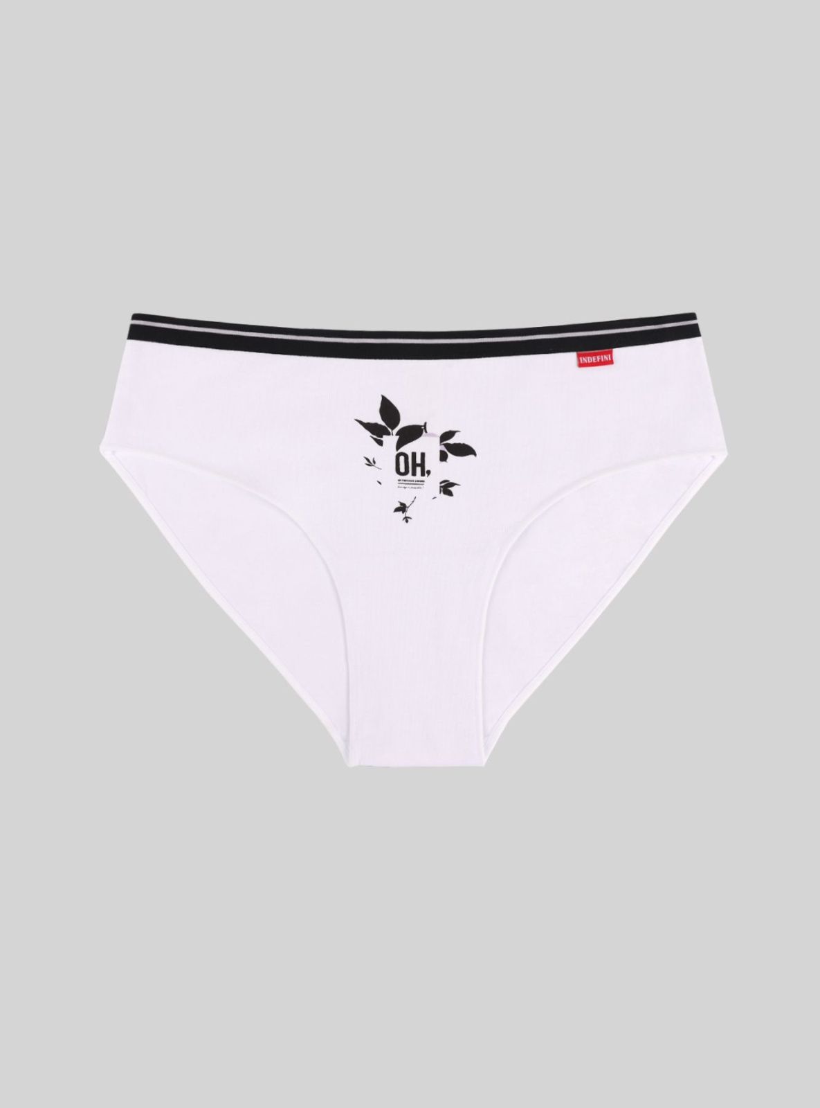 Трусыслипы из хлопка белые Indefini (Арт.111000-2156LUB)