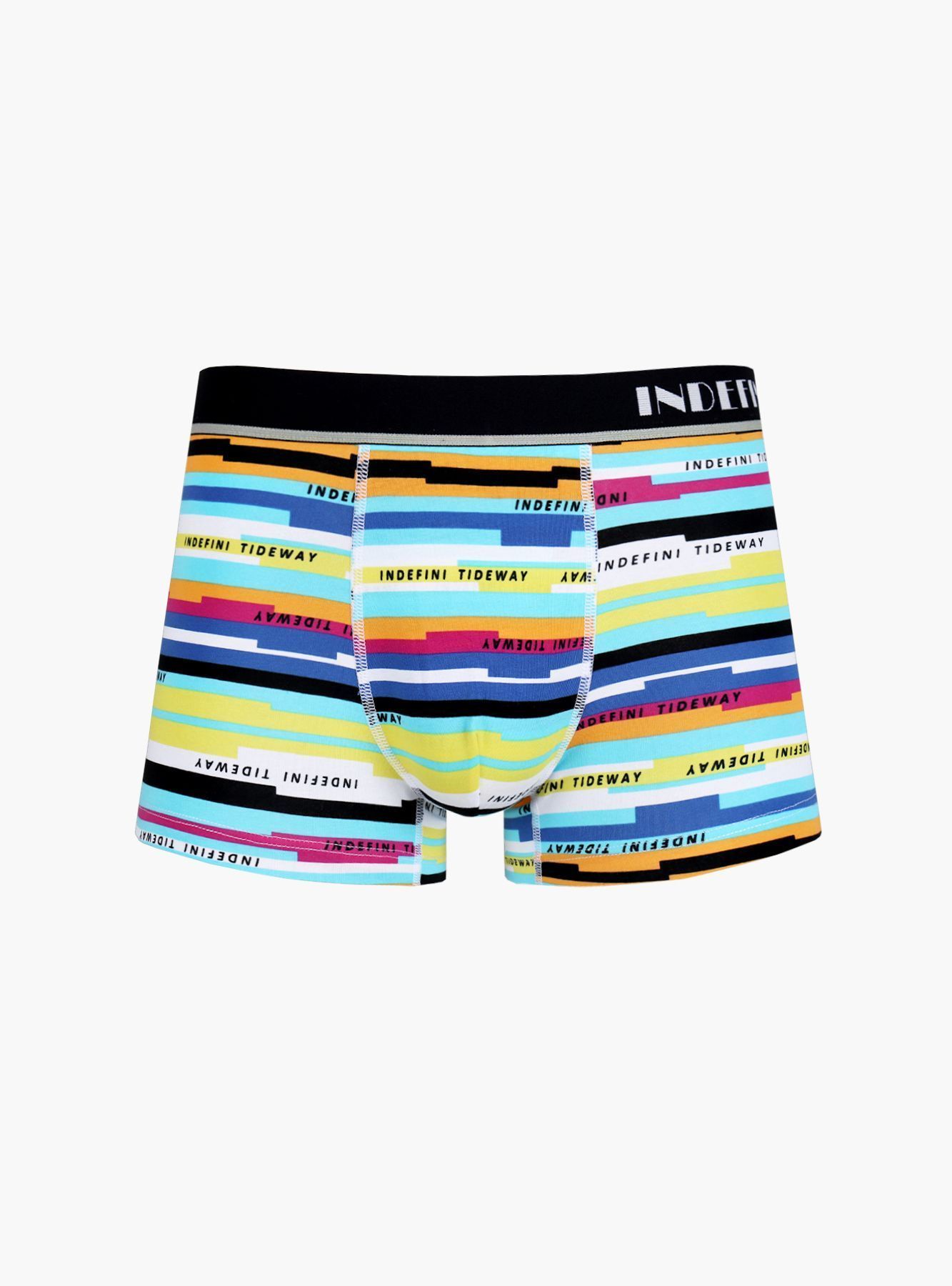 Хлопковые мужские трусы боксеры с принтом Indefini (Арт. 2119MUF)