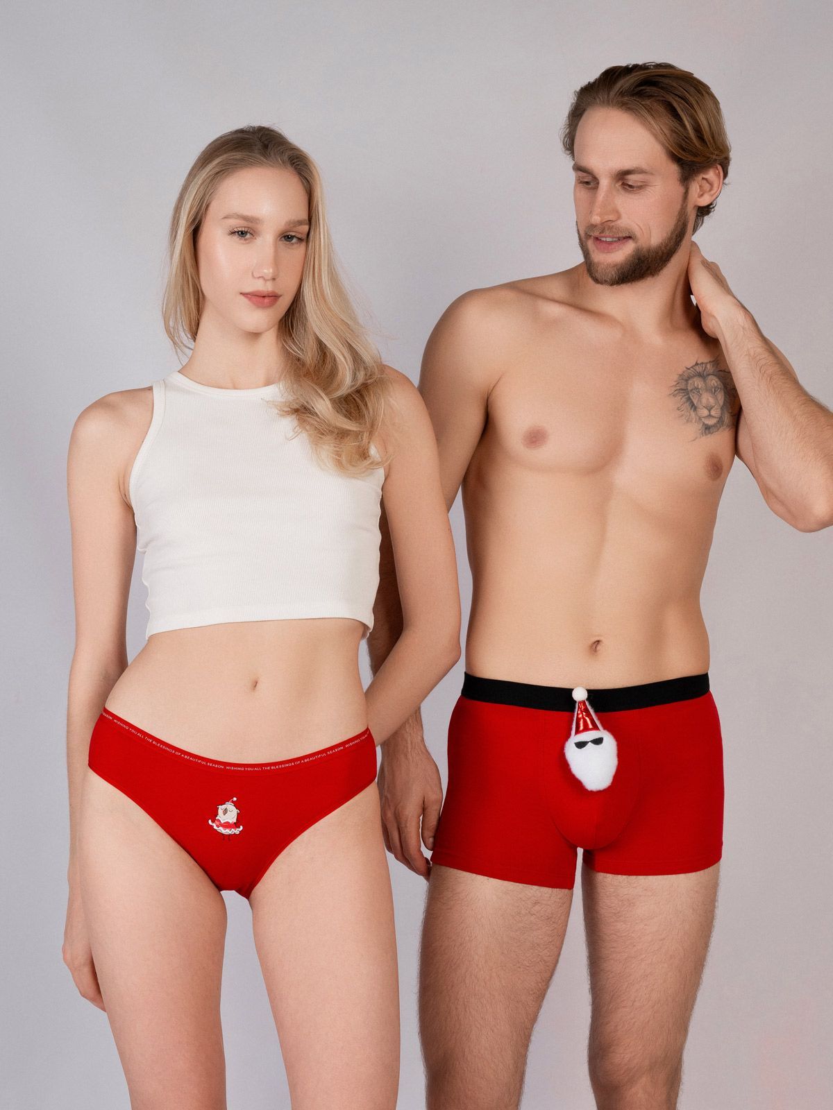 Трусы боксеры подарочные красные (Арт. 4025MUF)