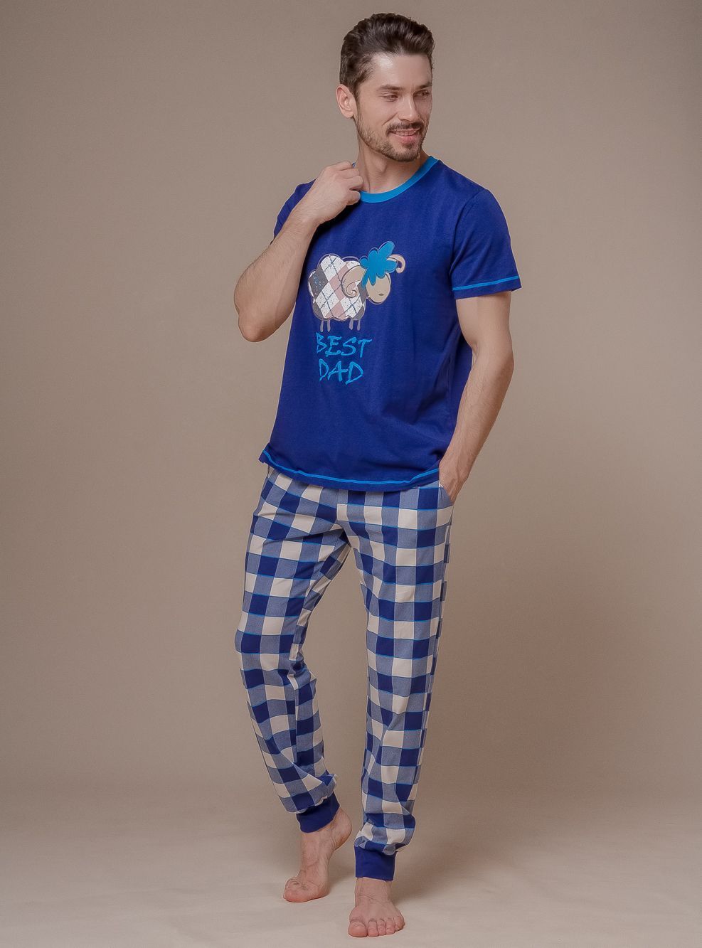 1027PBC Мужская пижама (Ф+Брюки)