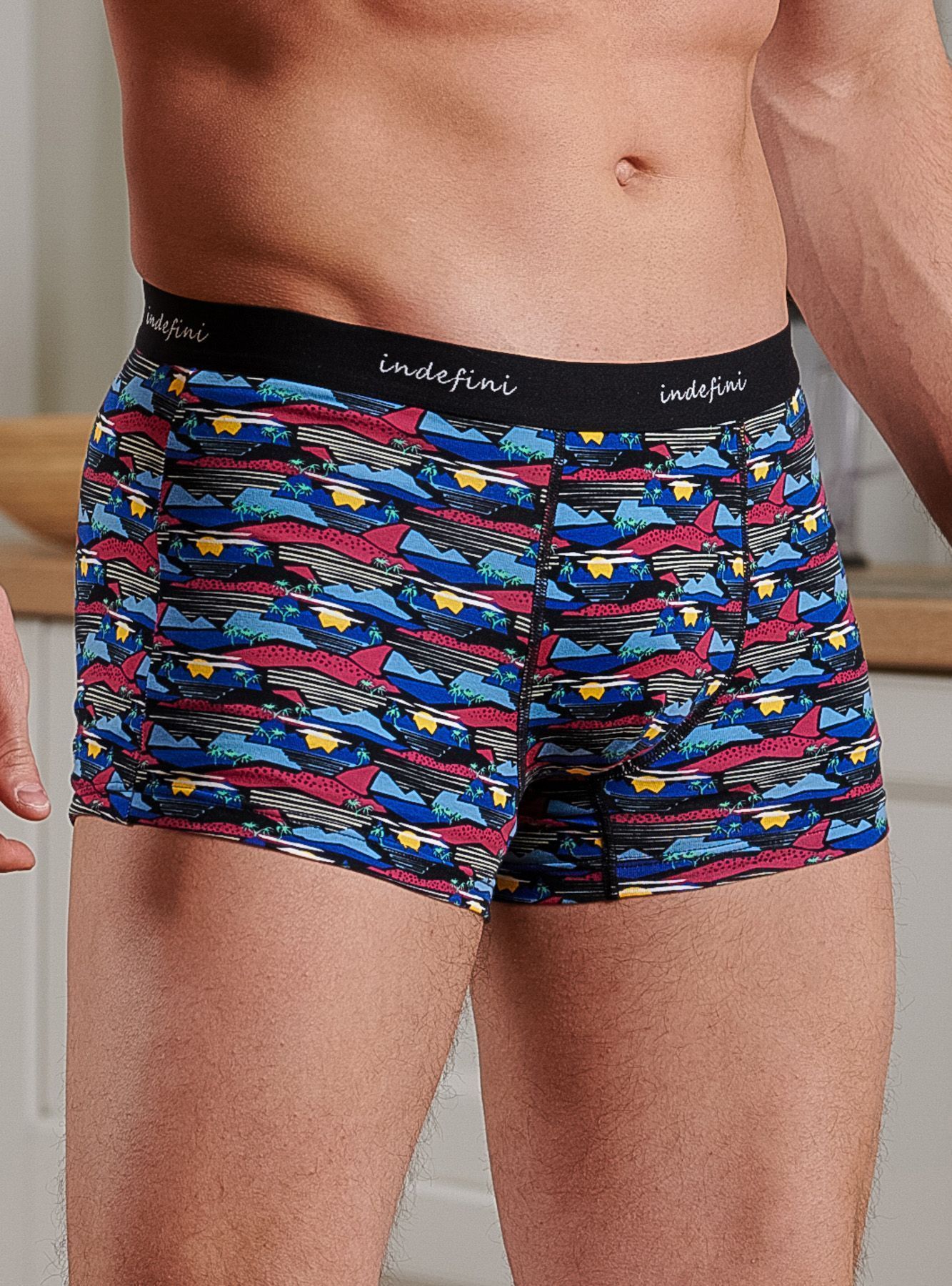Мужские трусы боксеры из хлопка Indefini (Арт. 3008MUF)