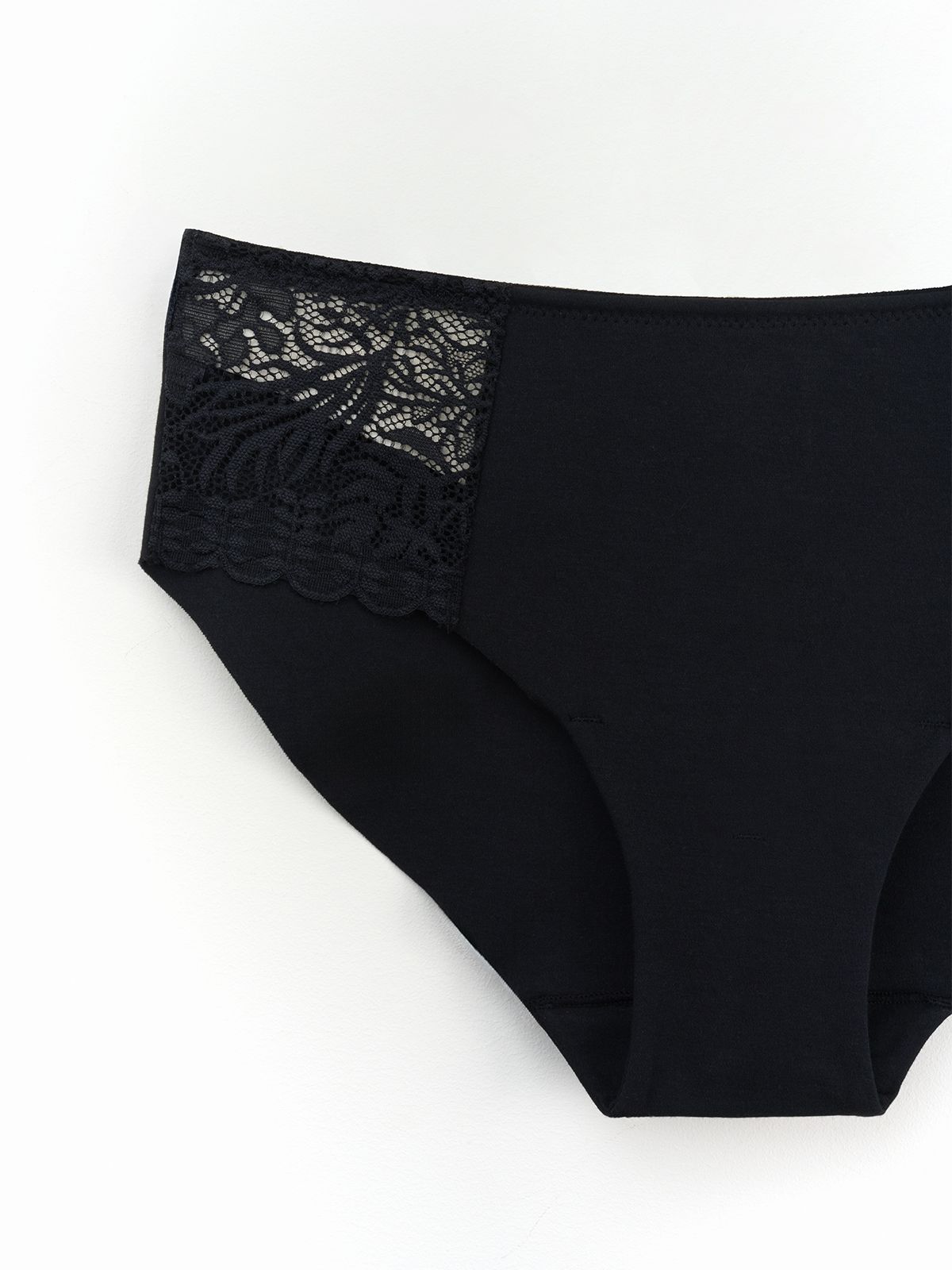 Трусы слипы из хлопка с кружевом(Арт. 5340LUS)