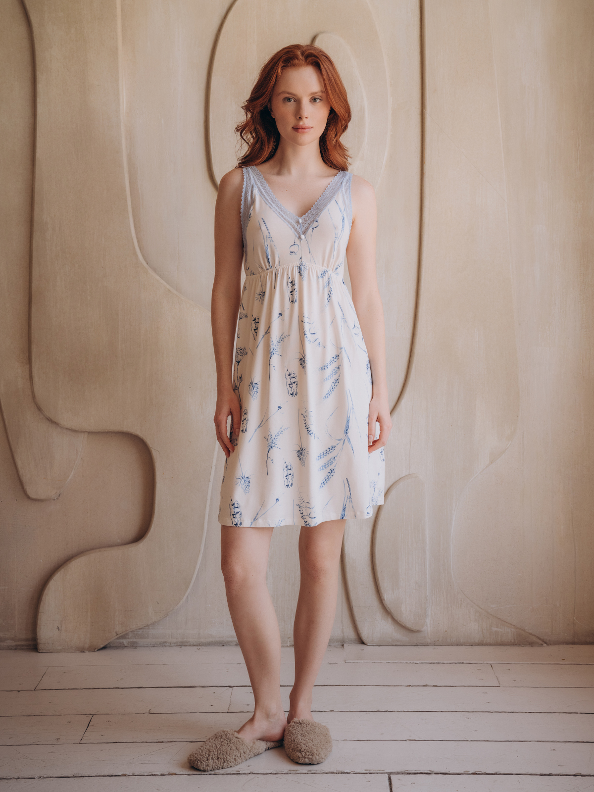 Сорочка домашняя Indefini (Арт. 5058SBX)