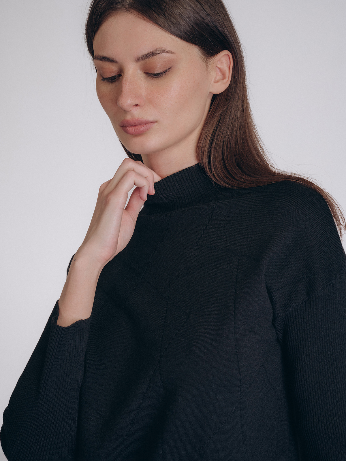 Женская кофта чёрного цвета (Арт. 5222TCC)