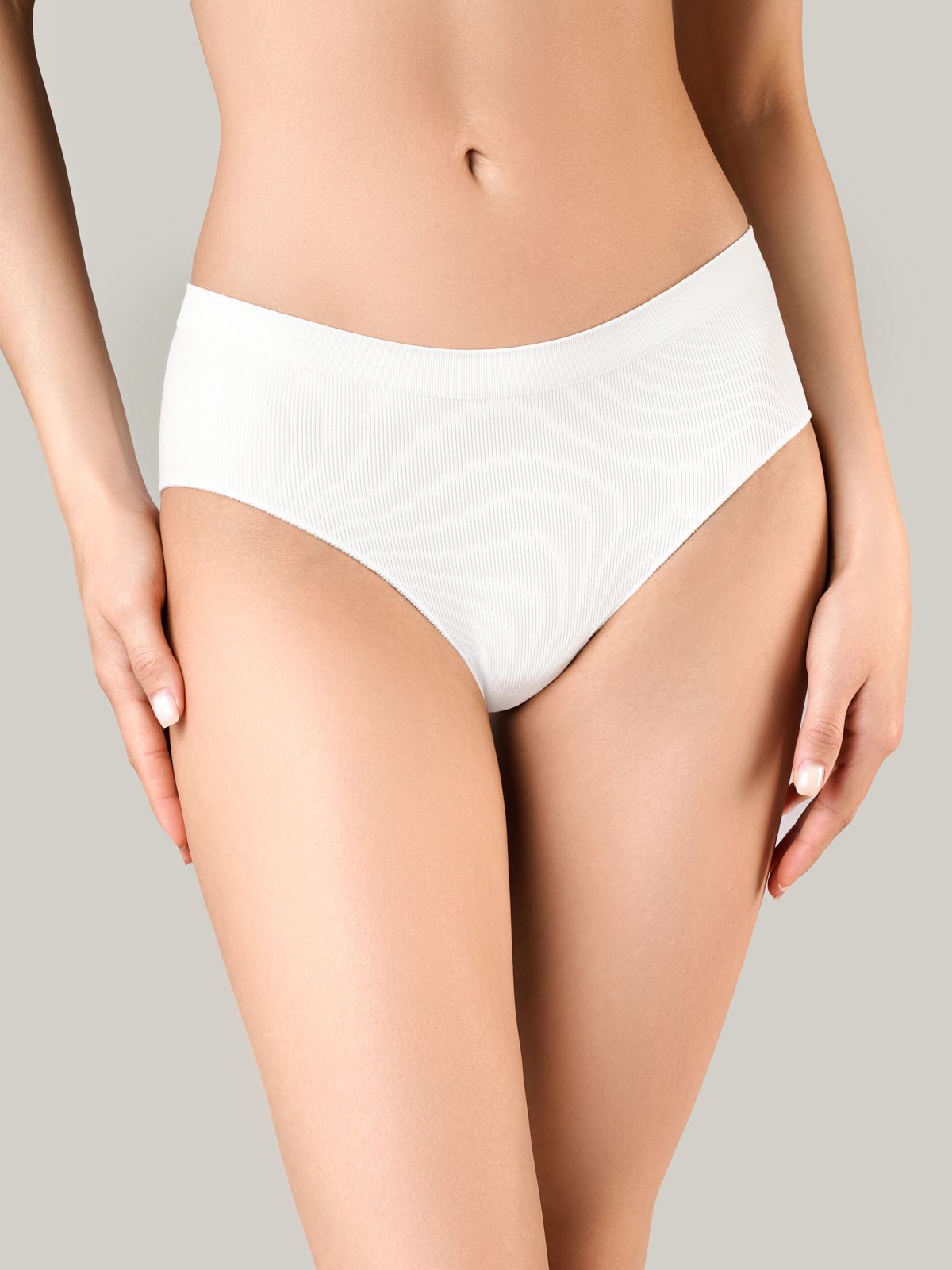 Трусы слипы в рубчик белые (Арт. 4062WUV)