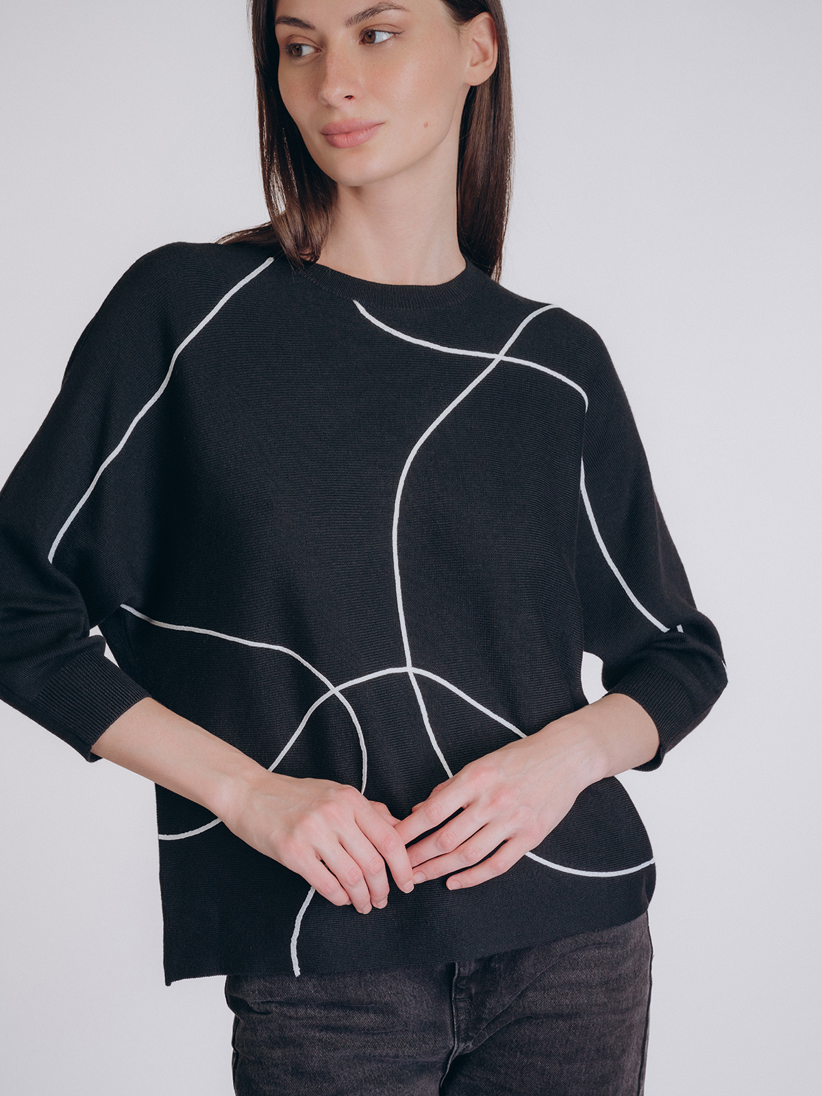 Женская кофта чёрного цвета (Арт. 5220TCC)