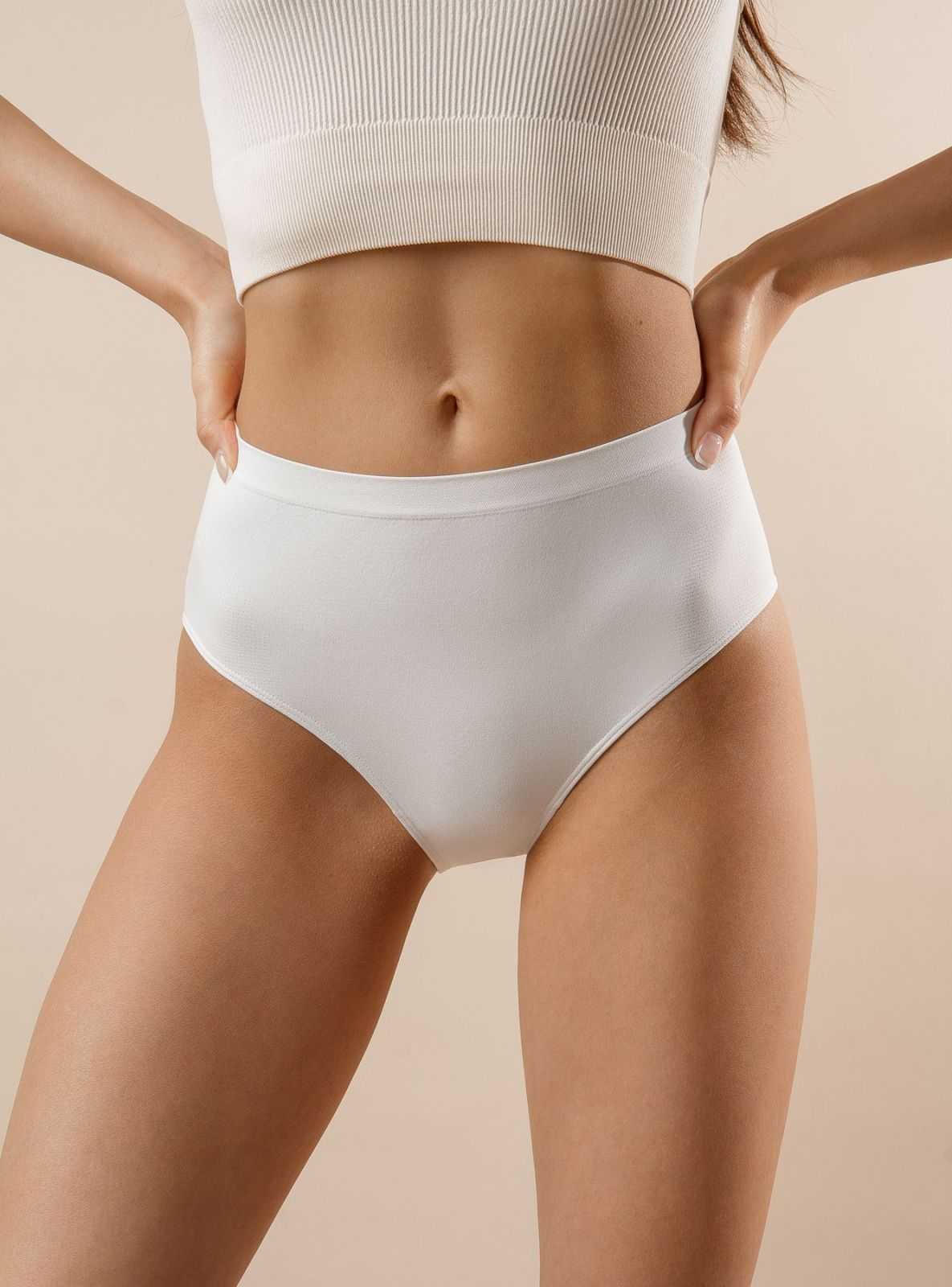 Женские трусы слипы с высокой посадкой Indefini (Арт. 3395WUV)