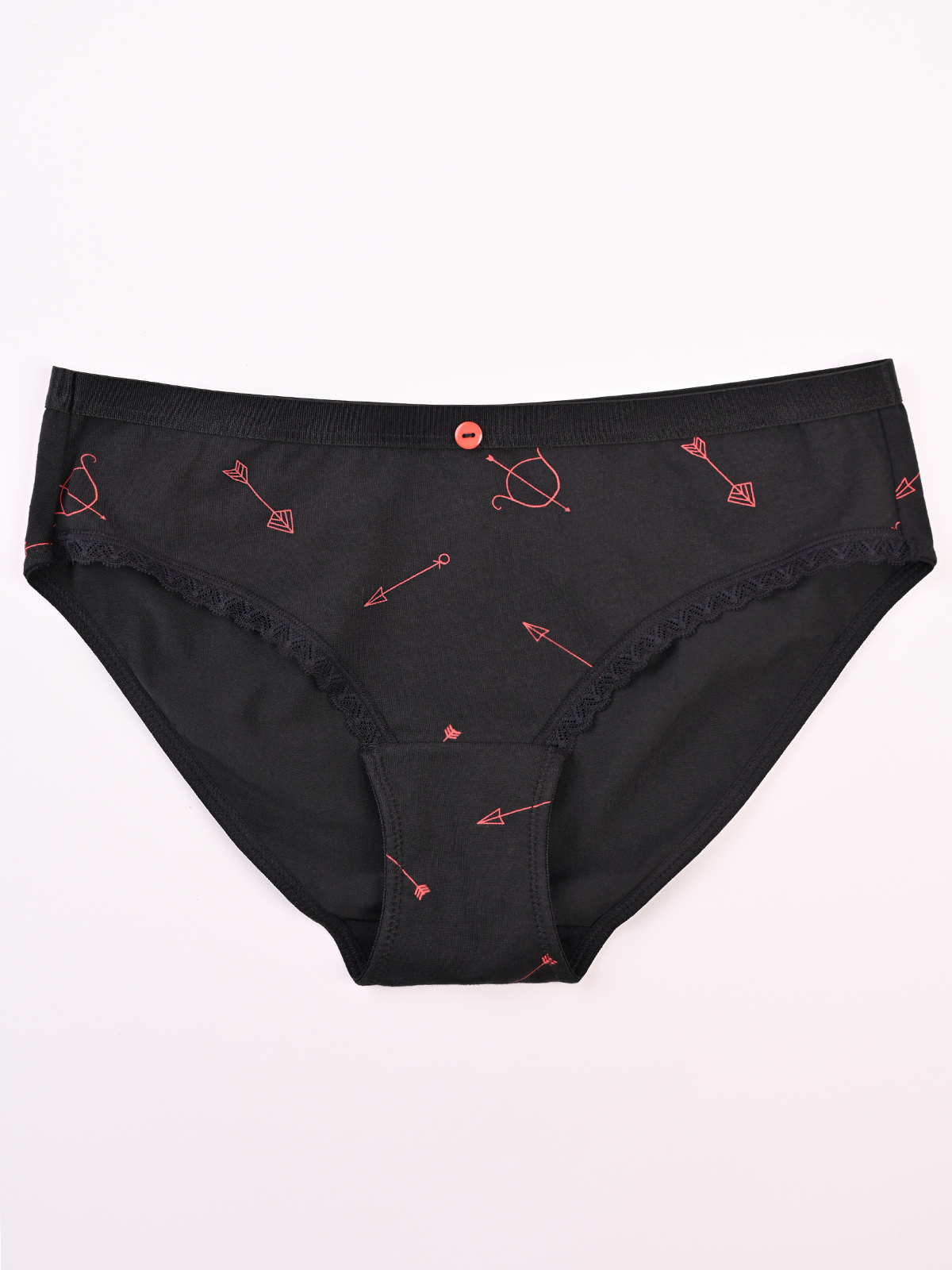 Трусы женские хлопковые слипы с принтом (Арт. 5309LUF)