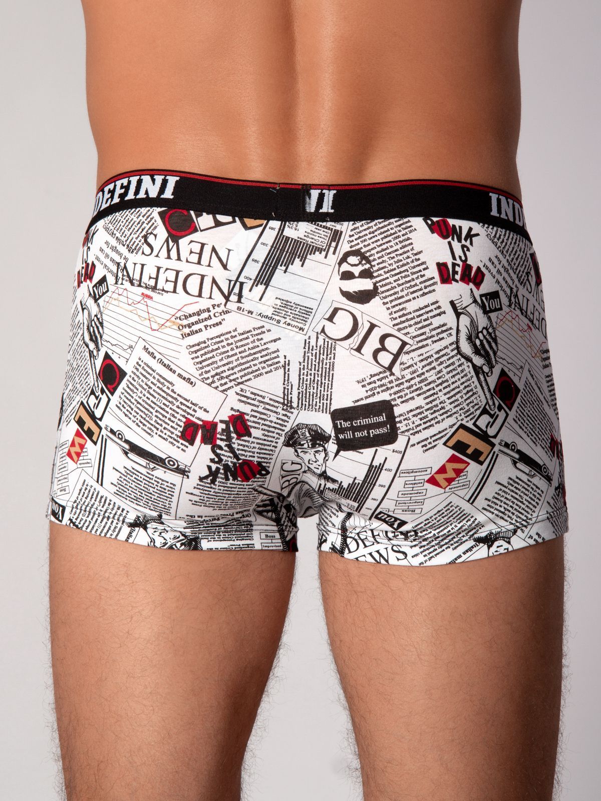 Боксеры с принтом из хлопка Indefini (Арт. 3024MUF)