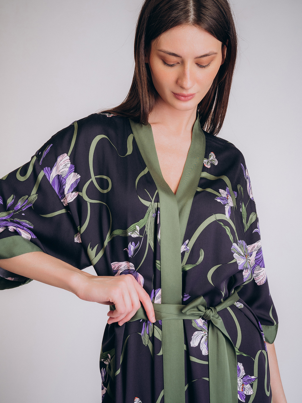 Халат с цветочным мотивом (Арт. 5024SYZ)