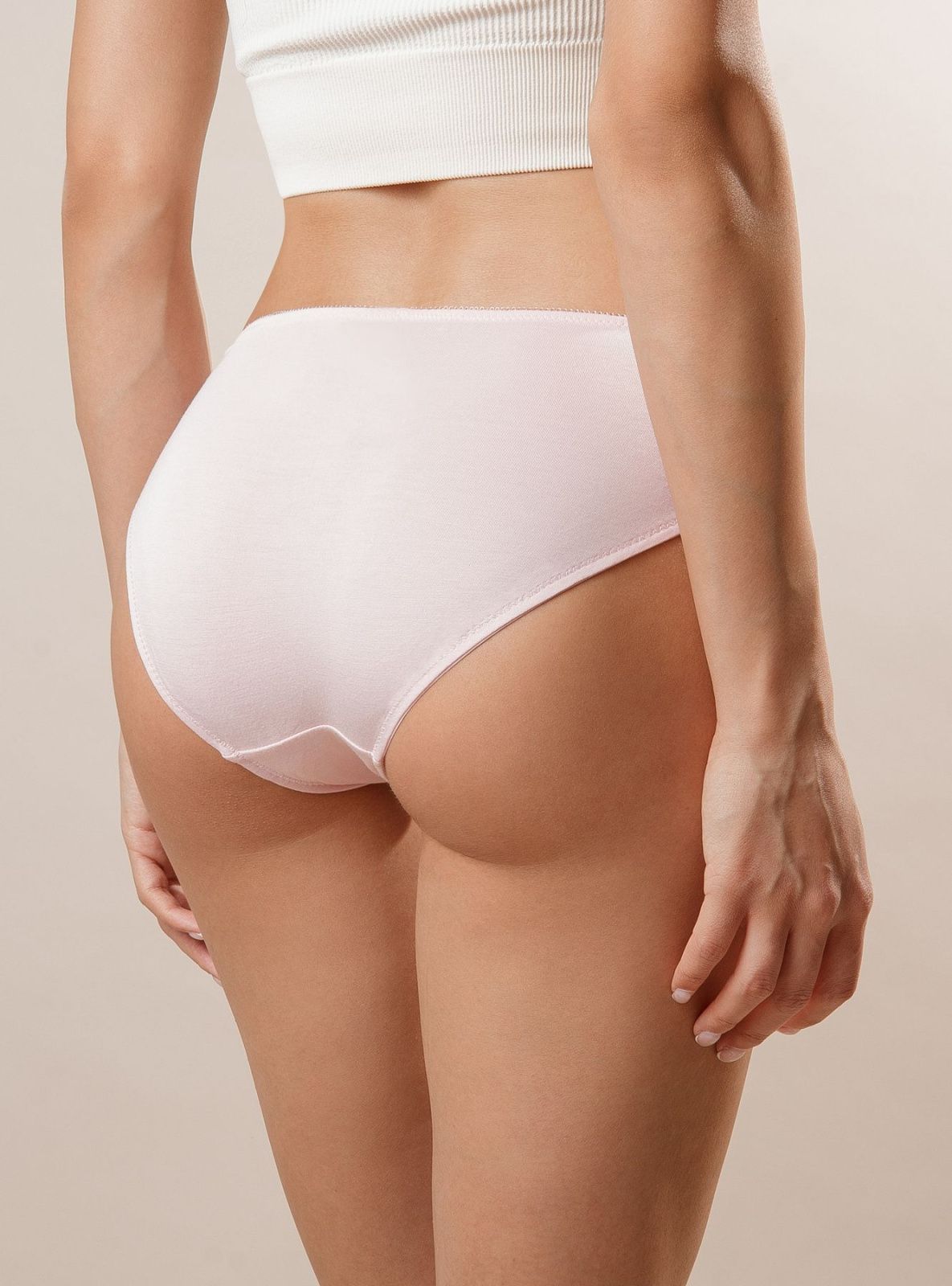 Женские трусы слипы из бамбука Indefini (Арт.123000-2021LUF)