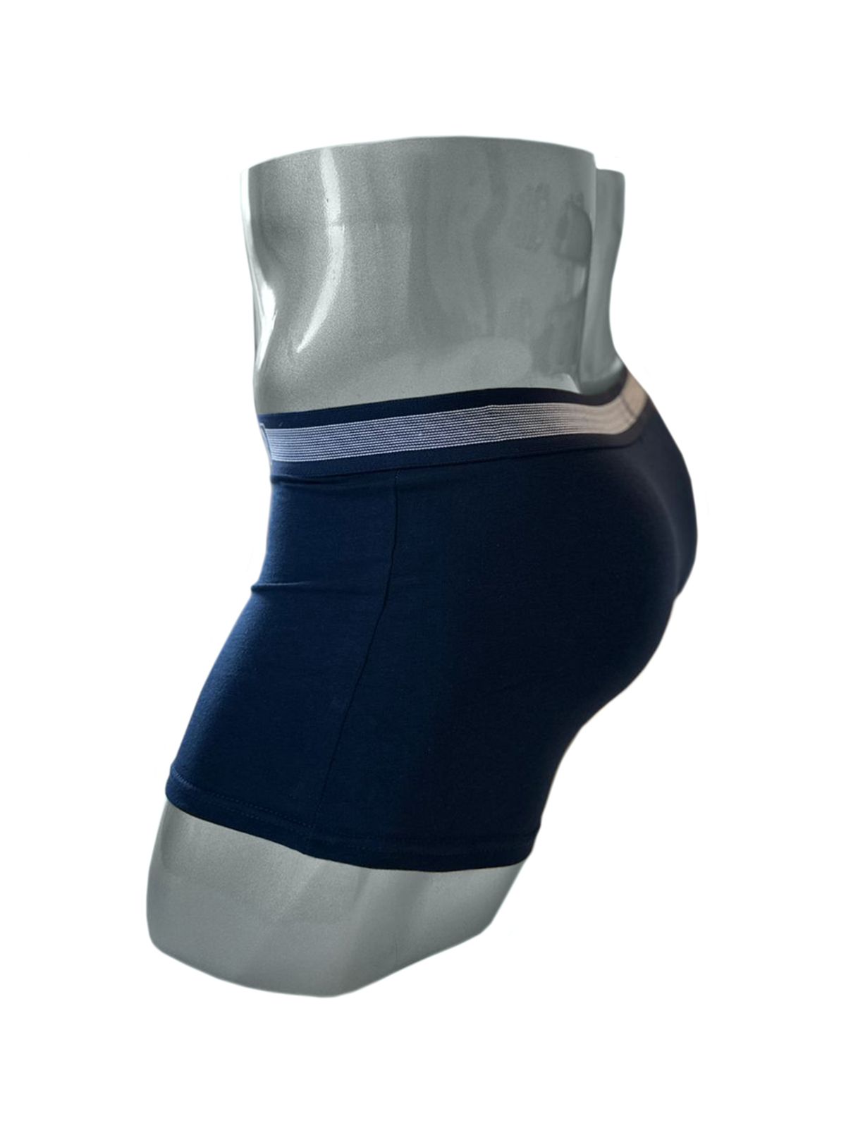 Трусы боксеры синие из хлопка Indefini (Арт. 4030MUF)