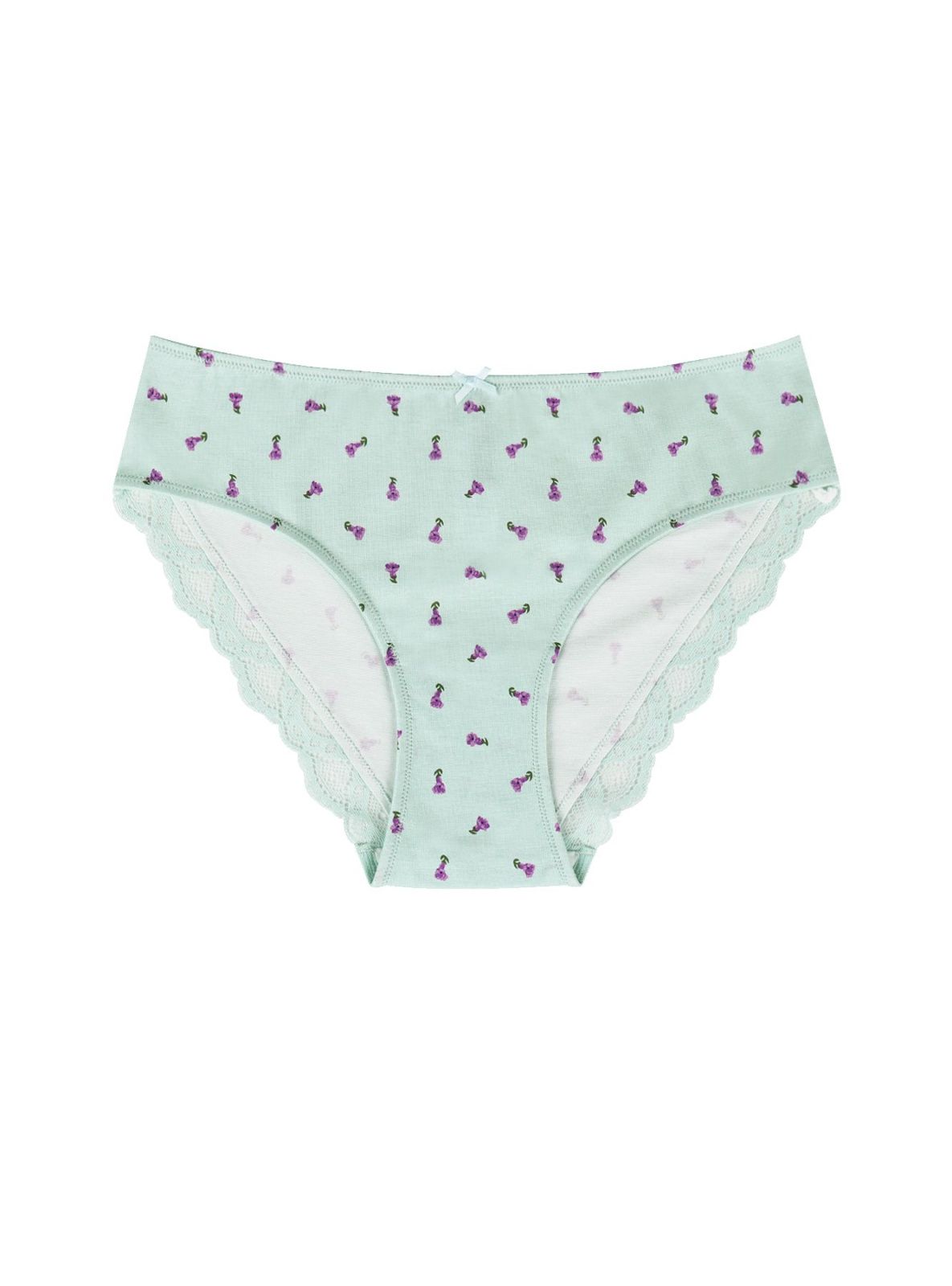 Трусы слипы из бамбука с кружевом Indefini (Арт. 3162LUS)