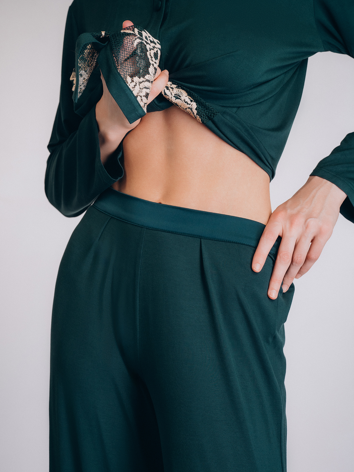 Женская пижама зеленая (Арт. 5116TCCA)