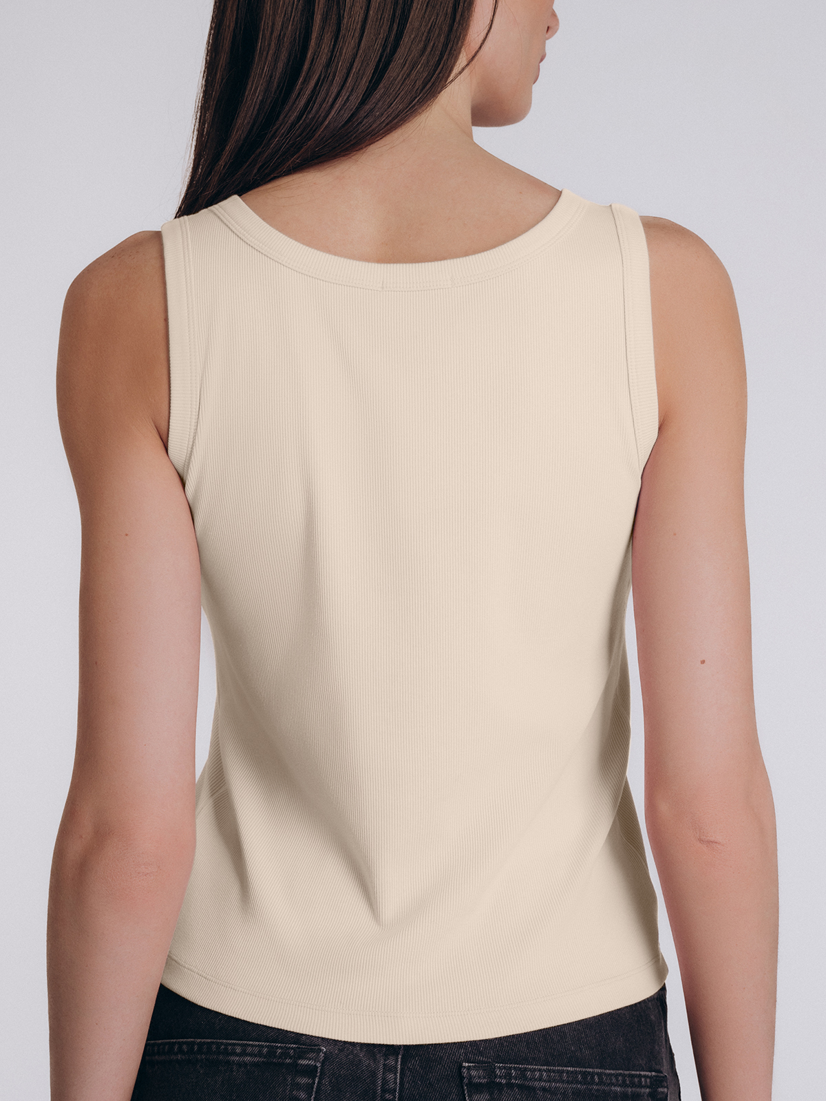 Бежевая женская классическая майка (Арт. 5039TDJ )