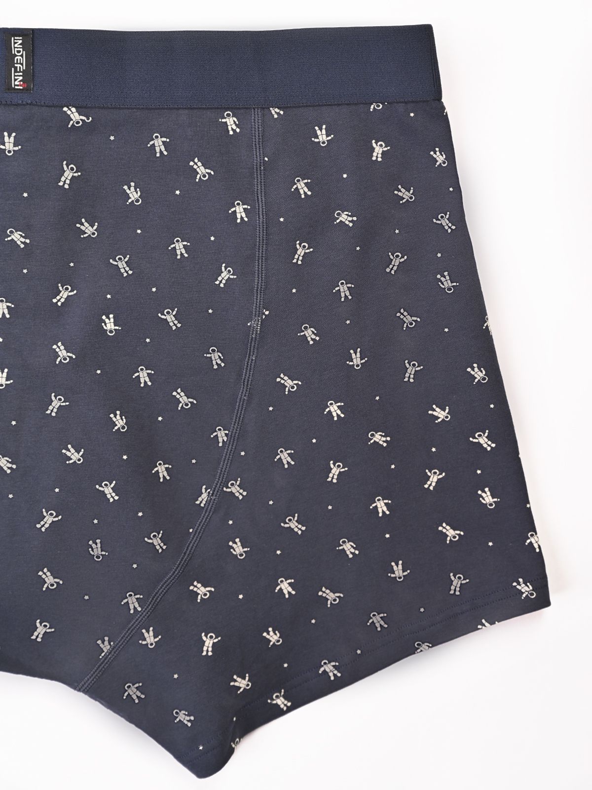 Трусы боксеры из хлопка синие с принтом (Арт. 5076MUG)