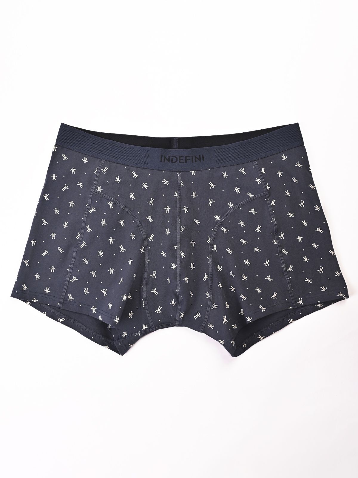 Трусы боксеры из хлопка синие с принтом (Арт. 5076MUG)