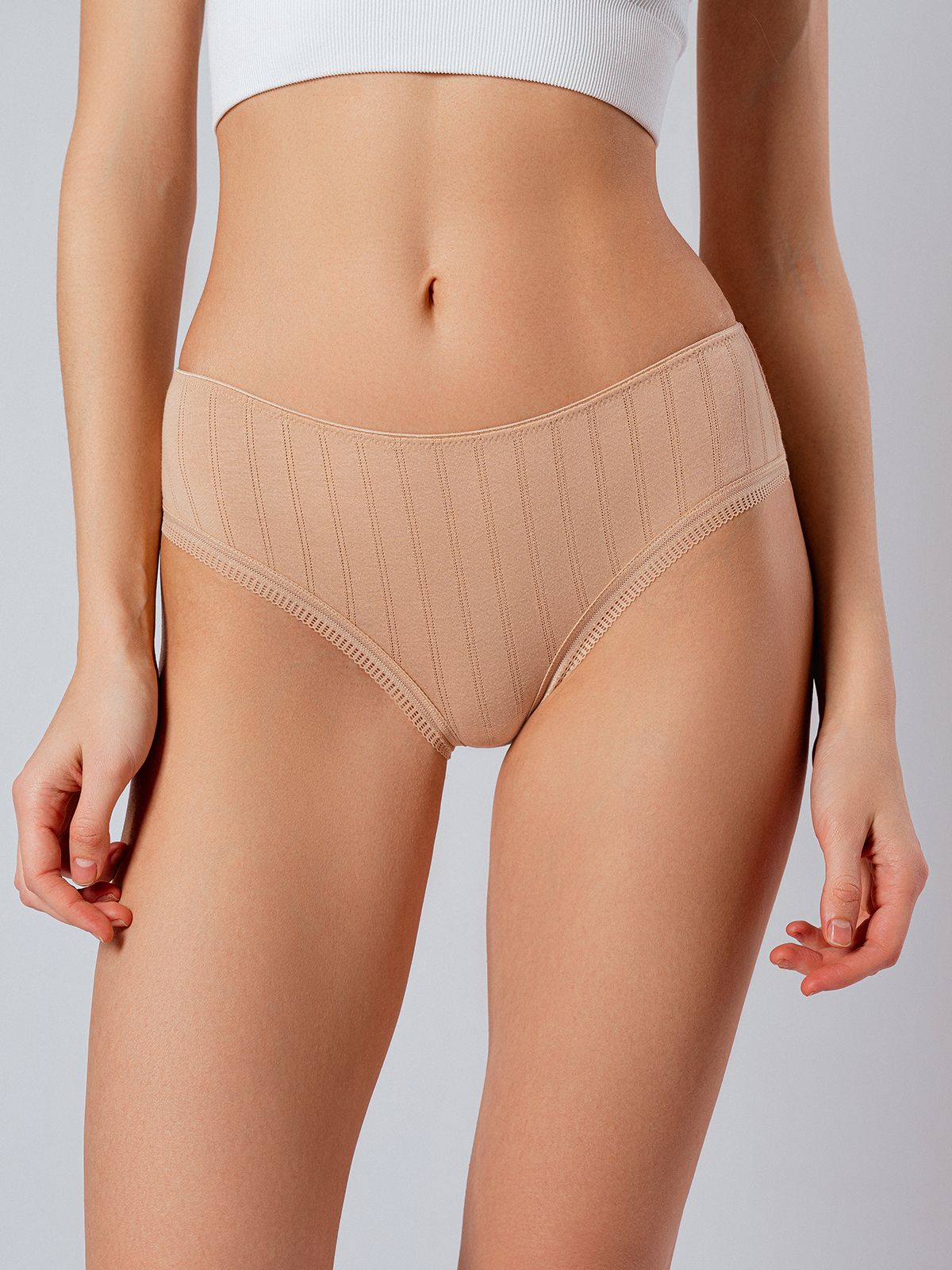 Набор женских трусов слипов (2 пары) Indefini (Арт. 4078LUFZ)