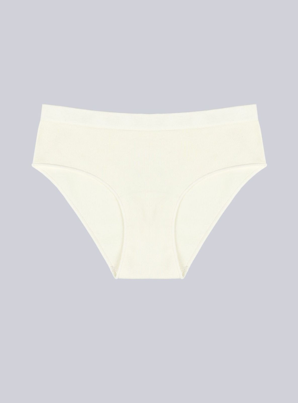 Трусы слипы в рубчик белые Indefini (Арт.134500-3231WUV)