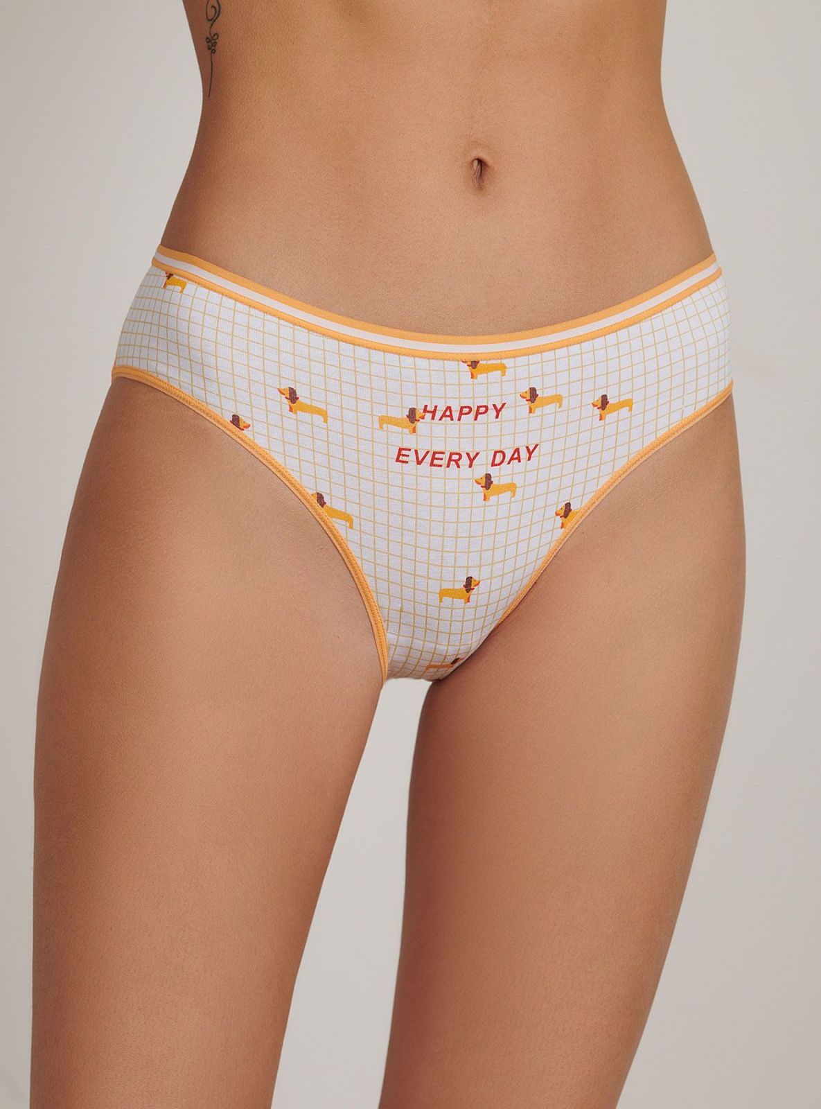 Трусы слипы из хлопка Indefini (Арт.121000-2206LUF)