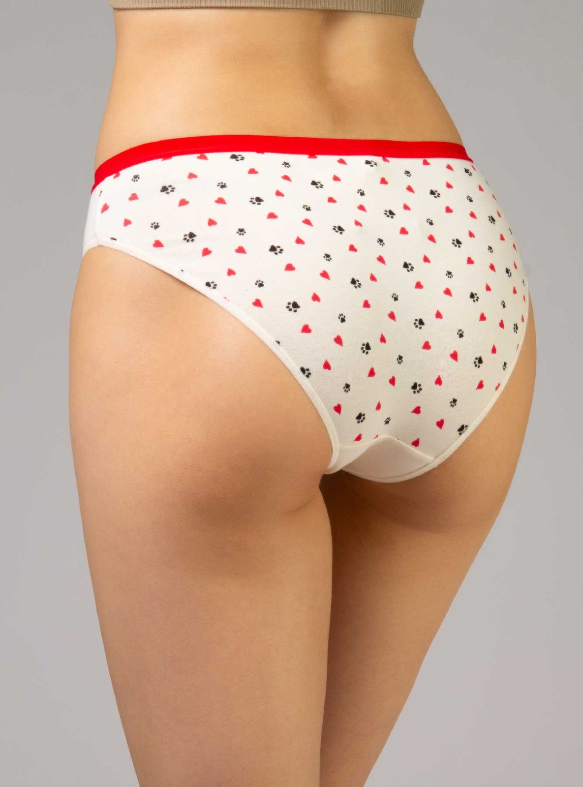 Хлопковые трусы слипы белые Indefini (Арт.111000-2272LUB)